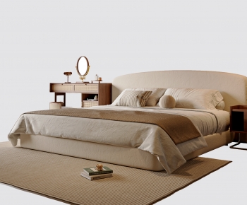 Modern Double Bed-ID:679438115