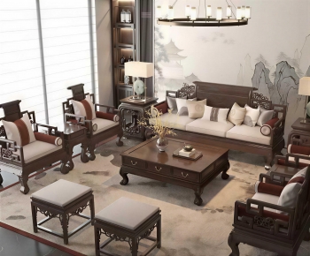 Chinese Style Sofa Combination-ID:561139654