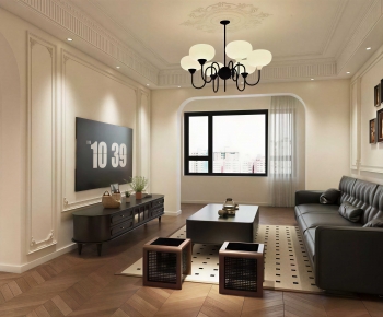 French Style A Living Room-ID:765700104