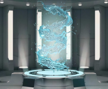 Modern Exhibition Hall-ID:107882985