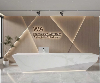 Modern Office Reception Desk-ID:588000064