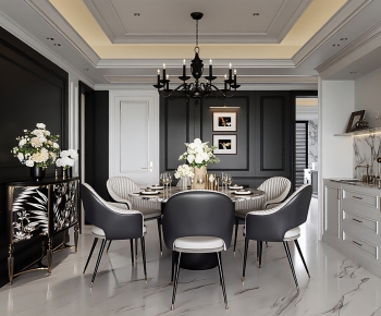 European Style Dining Room-ID:955605032
