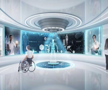 Modern Exhibition Hall-ID:308330155