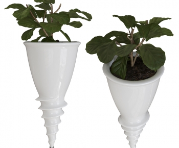 Modern Ground Green Plant Potted Plants-ID:214983948