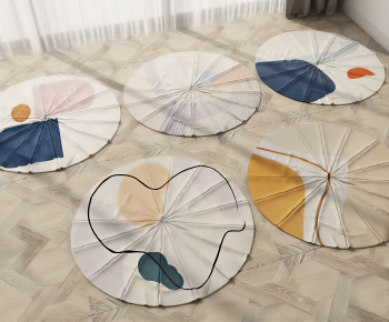 Modern Circular Carpet-ID:799391037