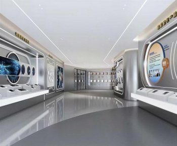 Modern Exhibition Hall-ID:674750093