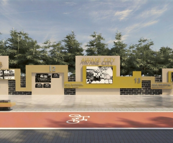 New Chinese Style Landscape Wall-ID:771429539