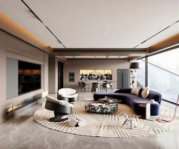 Modern A Living Room-ID:630426884