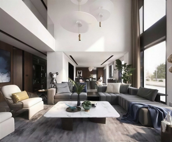 Modern A Living Room-ID:629373079