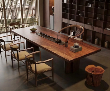 New Chinese Style Tea Tables And Chairs-ID:935831072