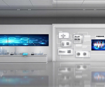 Modern Exhibition Hall-ID:348769907