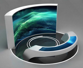 Modern Exhibition Hall-ID:896663903