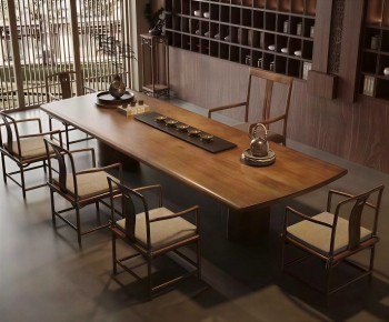 New Chinese Style Tea Tables And Chairs-ID:602410082