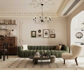 French Style A Living Room-ID:432569035