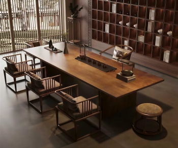 New Chinese Style Tea Tables And Chairs-ID:430811888