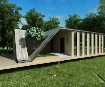 Modern Public Building-ID:932305107