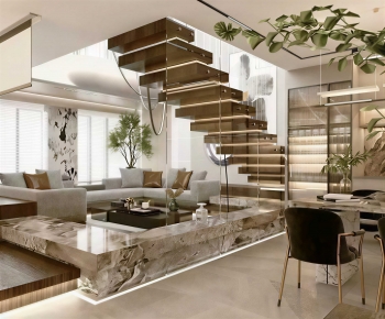 Modern A Living Room-ID:778706074