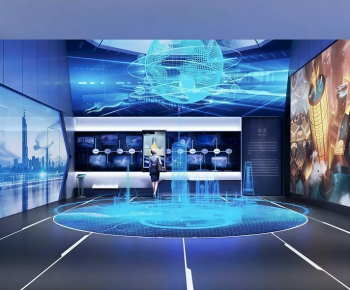 Modern Exhibition Hall-ID:613224983