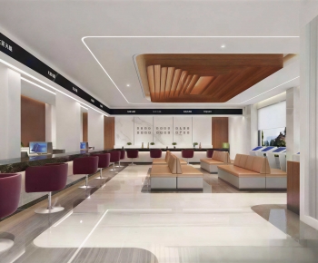 Modern Office Reception Desk-ID:982950939