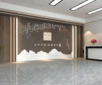 New Chinese Style Office Reception Desk-ID:700234898