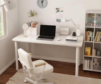 Nordic Style Computer Desk And Chair-ID:910131938