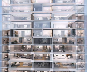 Modern Residential Building-ID:936589008