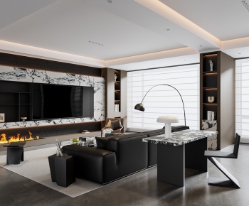 Modern A Living Room-ID:341634043