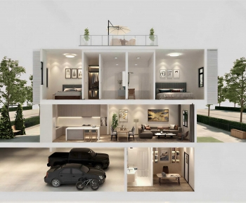 Modern Residential Building-ID:720833067