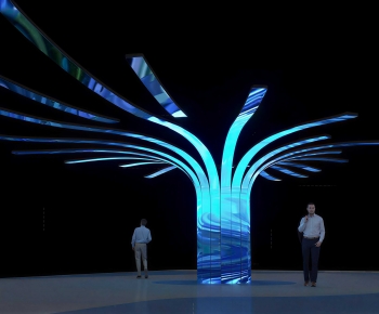 Modern Exhibition Hall-ID:594950917