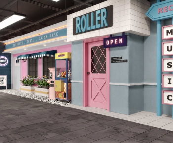 Simple European Style Commercial Street-ID:217922935