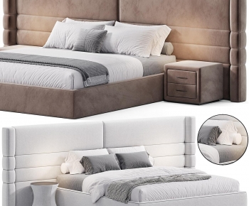 Modern Double Bed-ID:859869001