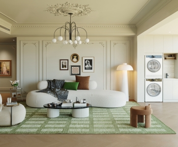 French Style A Living Room-ID:750545985