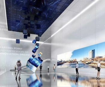 Modern Exhibition Hall-ID:295670034