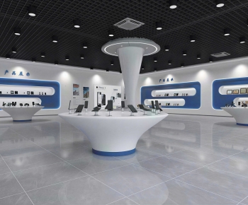 Modern Exhibition Hall-ID:624784957