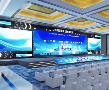 Modern Exhibition Hall-ID:627913955