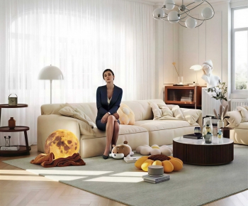 Modern A Living Room-ID:589405066