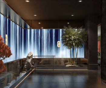 New Chinese Style Office Reception Desk-ID:470108994