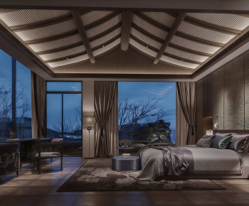 New Chinese Style Bedroom-ID:575820922