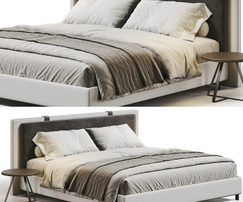 Modern Double Bed-ID:959402089