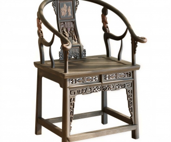 New Chinese Style Lounge Chair-ID:662367113