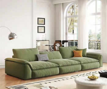 Modern Three-seat Sofa-ID:643460835