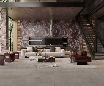 Modern A Living Room-ID:925210957