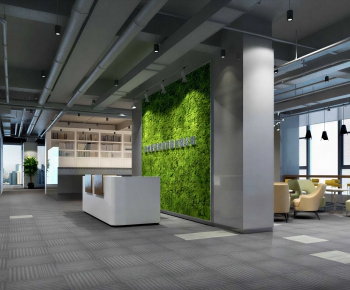 Modern Office Reception Desk-ID:509762059