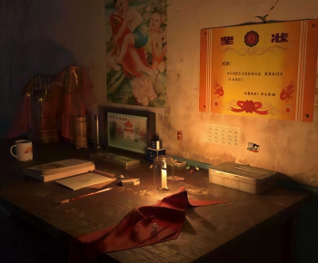 Retro Style Desk-ID:122627975