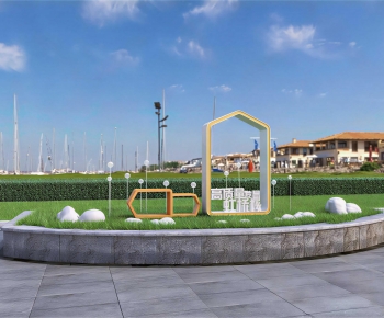 Modern Park Landscape-ID:901535031