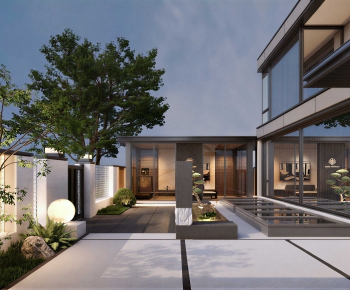 New Chinese Style Courtyard/landscape-ID:401611091