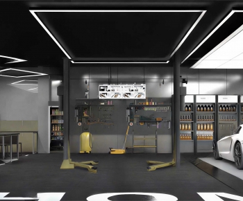 Modern Automobile Repair Shop-ID:221664918