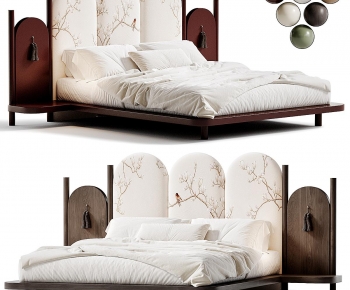 Modern Double Bed-ID:952364923