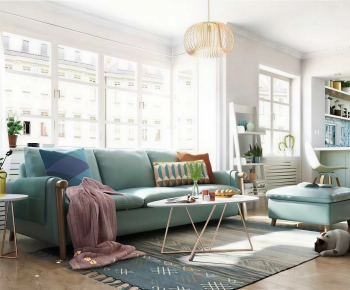 Nordic Style A Living Room-ID:142942913