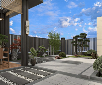 New Chinese Style Courtyard/landscape-ID:753959897